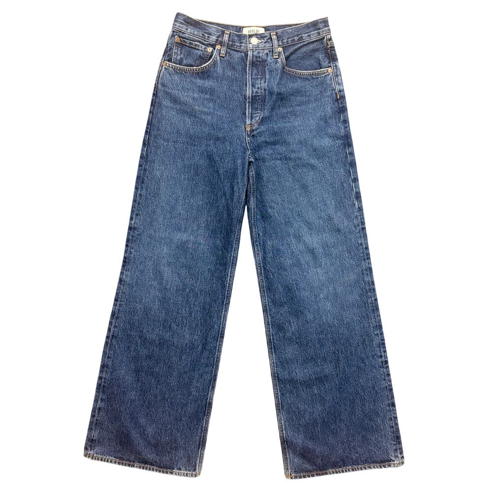 AGOLDE Dame High Rise Wide Leg Jeans Size 27